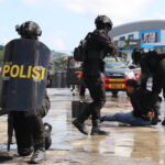 Bareng TNI, Polda Kaltara Gelar Simulasi Pengamanan Pemilu 2024 di Tarakan