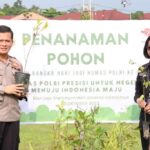 Polda Kaltara Tanam 250 Pohon Mahoni Sambut HUT Ke-72 Humas Polri