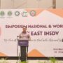 Wali Kota Samarinda Andi Harun saat memberikan sambutan pada 4th East INSDV 2023 National Symposium and Workshop yang digelar di Hotel Mercure Jalan Mulawarman Samarinda, Kalimantan Timur, Jumat (24/11).