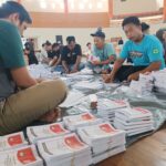 KPU Bulungan Sortir Surat Suara Pemilu, Dijaga Ketat Polisi dan CCTV