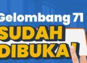 Pendaftaran Kartu Prakerja Gelombang 71 Dibuka, Gabung Gelombang di Prakerja.go.id