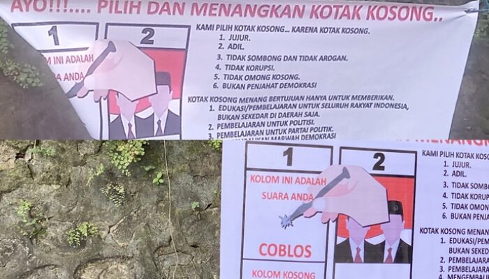 Tanggapan Bawaslu soal Spanduk Ajakan Coblos Kotak Kosong di Pilkada Samarinda 2024