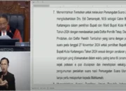 Edi Damansyah Didiskualifikasi, KPU Kukar Diperintahkan Gelar Pemilihan Ulang