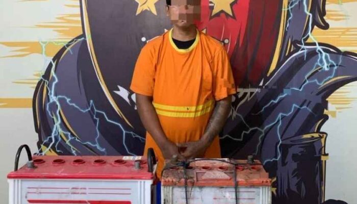 Polres PPU Ringkus Pelaku Pencurian Spesialis Aki Truk, Polisi Amankan Barang Bukti