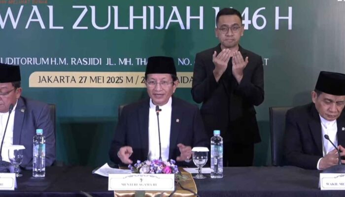 ‎Hasil Sidang Isbat, Pemerintah Tetapkan Iduladha 2025 Jatuh pada 6 Juni