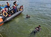 Muatan dan Posisi jadi Faktor Penghambat Pengangkatan Kapal Feri yang Tenggelam di Teluk Balikpapan