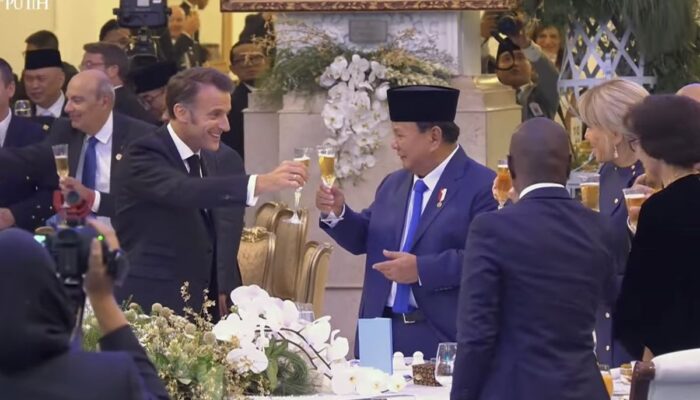 Viral Diduga Minuman Alkohol di Jamuan Makan Malam Macron-Prabowo, Begini Penjelasan Istana