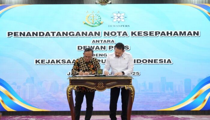 Kejaksaan dan Dewan Pers Teken MoU: Tegaskan Komitmen Jaga Kemerdekaan Pers dan Penegakan Hukum‎