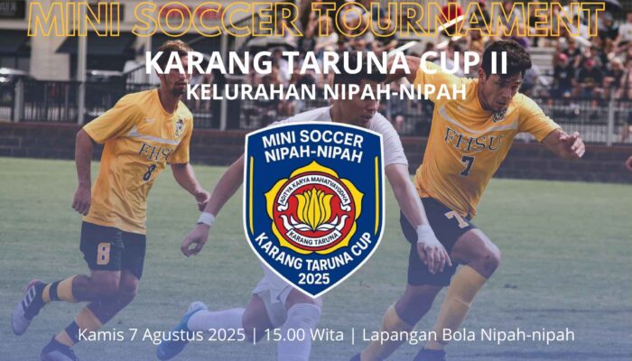 12 Tim Siap Berlaga di Turnamen Mini Soccer Karang Taruna Cup II Nipah-nipah, Semarakkan HUT RI ke-80