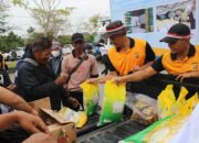 Polres PPU dan Bulog Gelar Gerakan Pangan Murah Sambut HUT RI ke-80