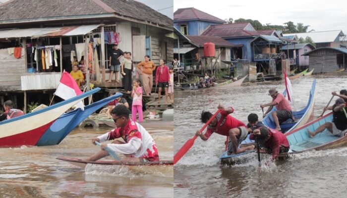 Lomba Kapal Dayung, Warisan Budaya yang Hidup di Desa Mulupan Kutai Timur