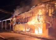 Kebakaran Hebat Kios di Nunukan Selatan, Kerugian Tembus Rp60 Juta