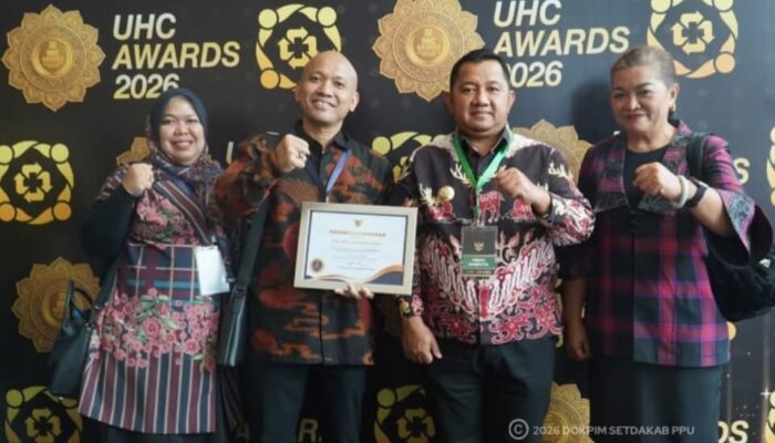 Capaian Lampaui Target, Pemkab PPU Raih UHC Award 2026 Kategori Madya