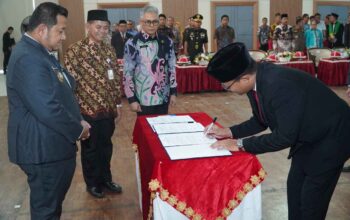 Lantik 148 Pejabat, Bupati Mudyat Noor: Jabatan Adalah Amanah, Bukan Sekadar Kedudukan