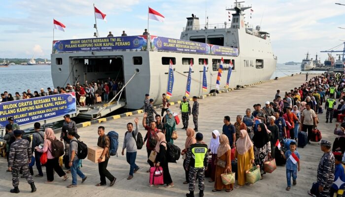 Hemat Ongkos dan Cari Pengalaman, Mudik Gratis TNI AL jadi Primadona Warga Kalimantan Utara