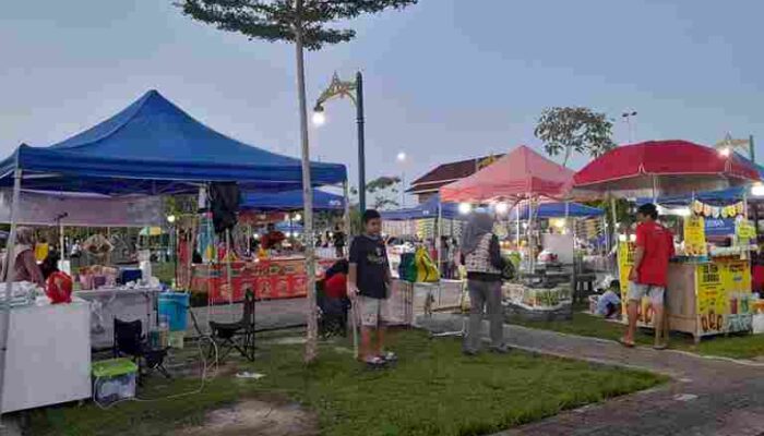 Tanpa Pentas Seni, Alun-alun PPU Sepi, Pelaku UMKM Berpencar Cari Pembeli