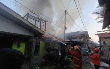Kebakaran BTN KM 4 Penajam, 3 Rumah Terdampak