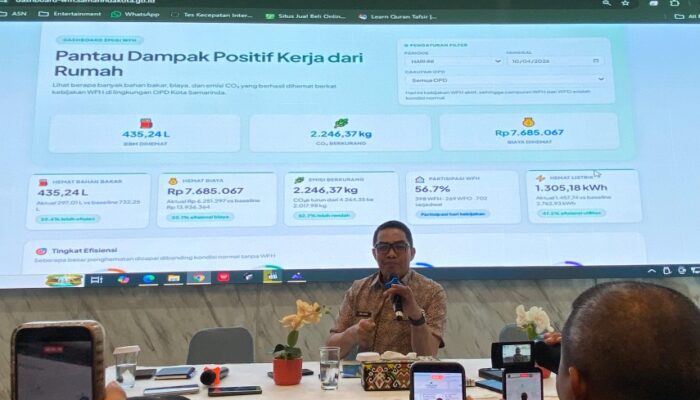 WFH Jumat ASN Samarinda Dipantau Papan Digital, Ketahuan ‘GPS Palsu’ Dapat Sanksi Berat