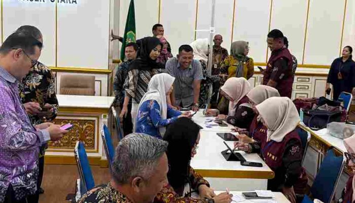 Pegawai Setkab PPU Antusias Ikuti Cek Kesehatan Gratis di Kantor Bupati