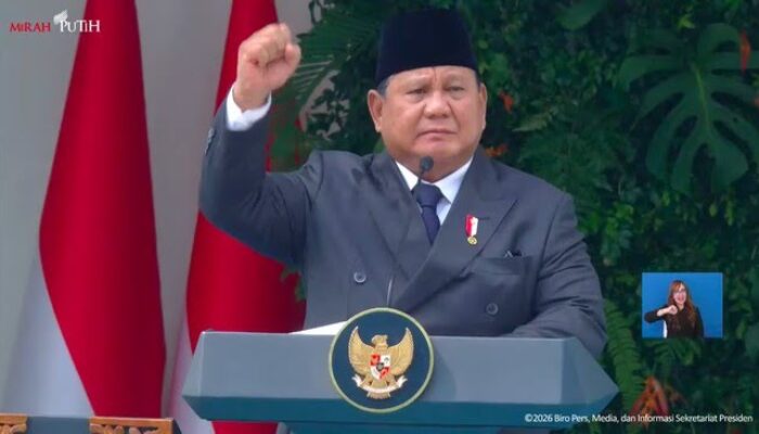 Pimpin Upacara Hari Lahir Pancasila, Prabowo Serukan Keadilan dan Kemandirian Bangsa