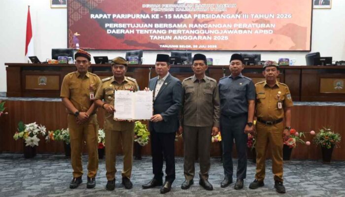 Sah! Pemprov dan DPRD Kaltara Sepakati Ranperda Pertanggungjawaban APBD 2025, Siap Dievaluasi Kemendagri