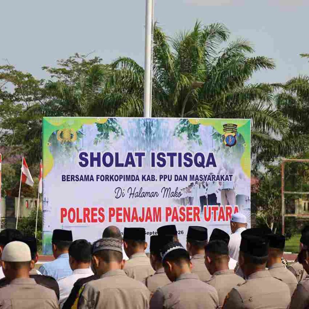 Salat Istisqa di Polres PPU, Forkopimda dan Warga Bersatu Hadapi Kemarau serta Ancaman Karhutla
