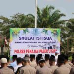 Salat Istisqa di Polres PPU, Forkopimda dan Warga Bersatu Hadapi Kemarau serta Ancaman Karhutla