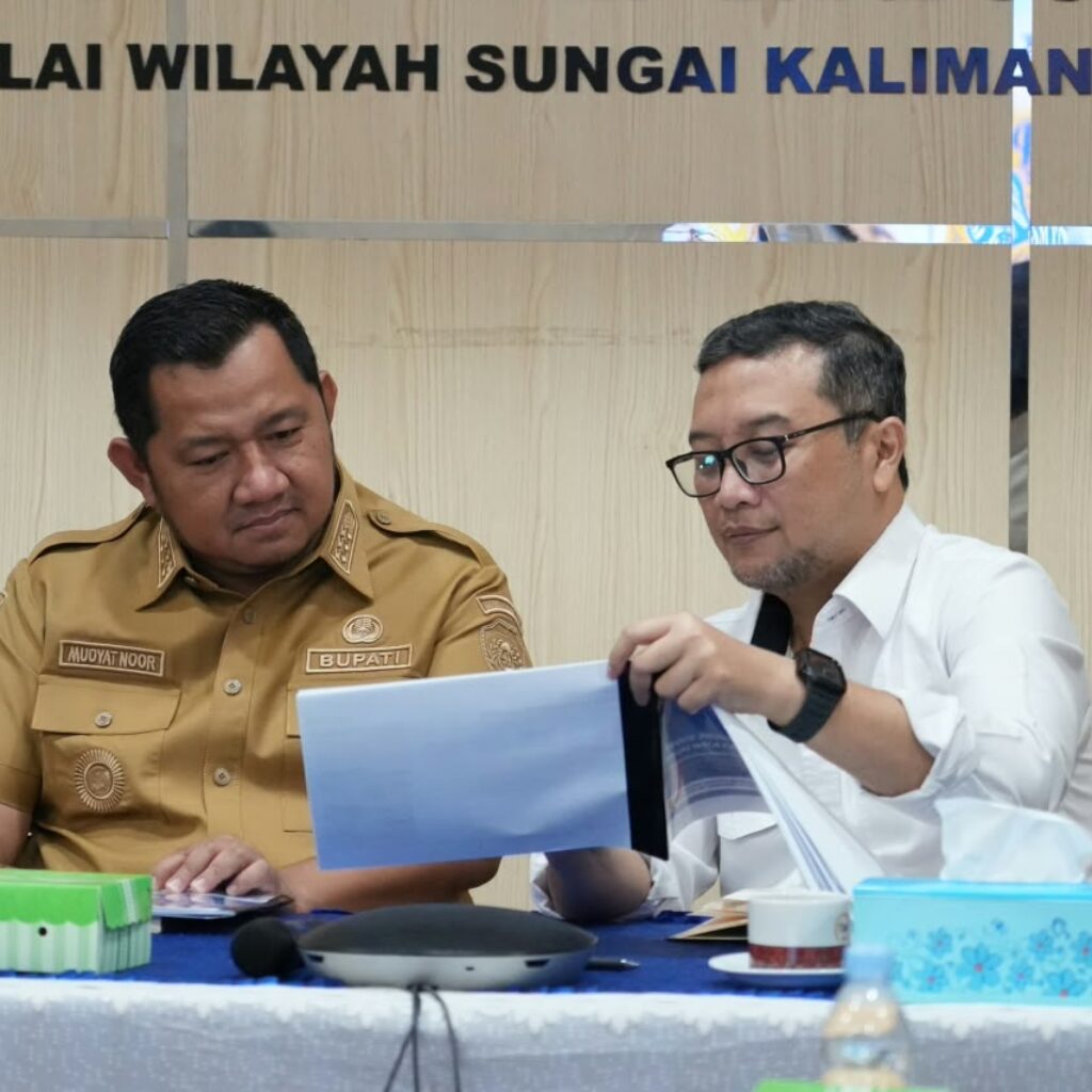 Bupati Mudyat Noor Perkuat Sinergi dengan BWS Kalimantan IV, Dorong Pembangunan Infrastruktur Air